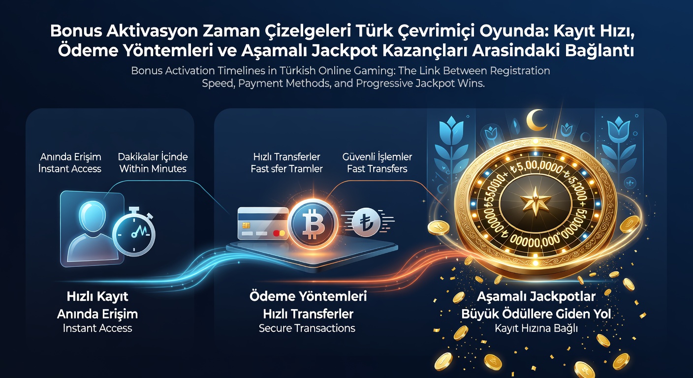 Illustration der Bonus-Aktivierungsprozesse in türkischen Online-Casinos mit Fokus auf Registrierung und Zahlungen