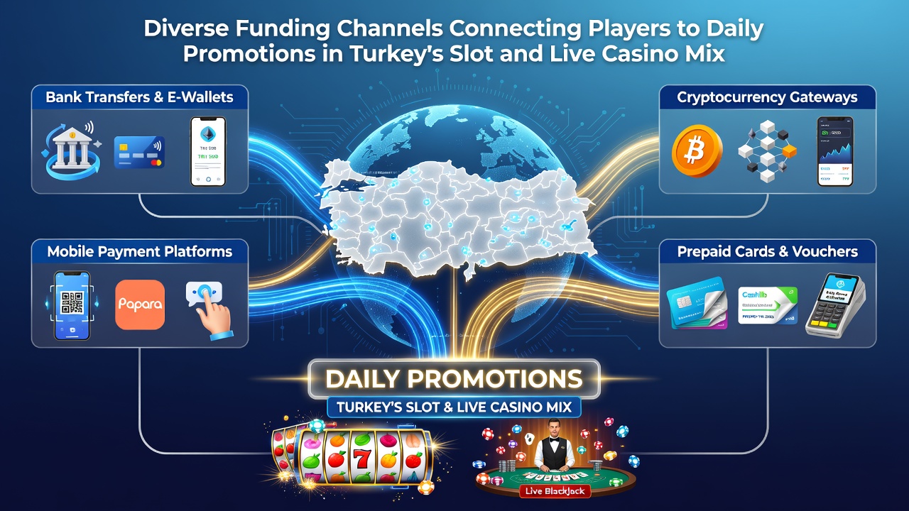 Übersicht über Zahlungskanäle in türkischen Online-Casinos mit Fokus auf Slots und Live-Spiele