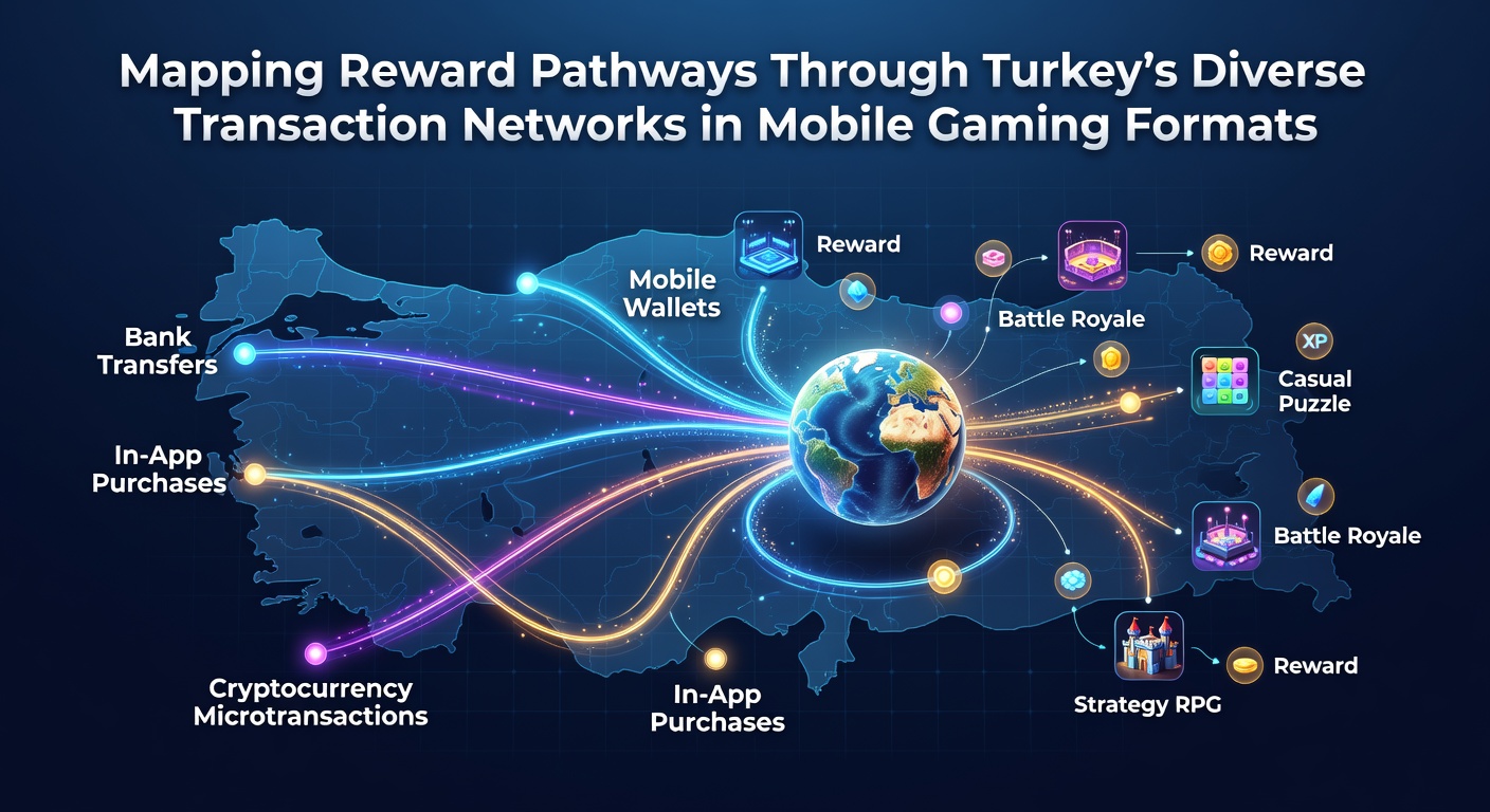 Netzwerkdarstellung von Transaktionspfaden in türkischen mobilen Spielen mit Fokus auf Belohnungsverteilung
